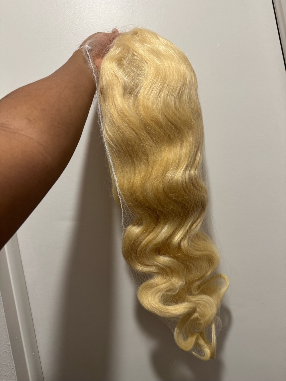 Blonde Body Wave Wig Piece - Natural Wave Hair Extension